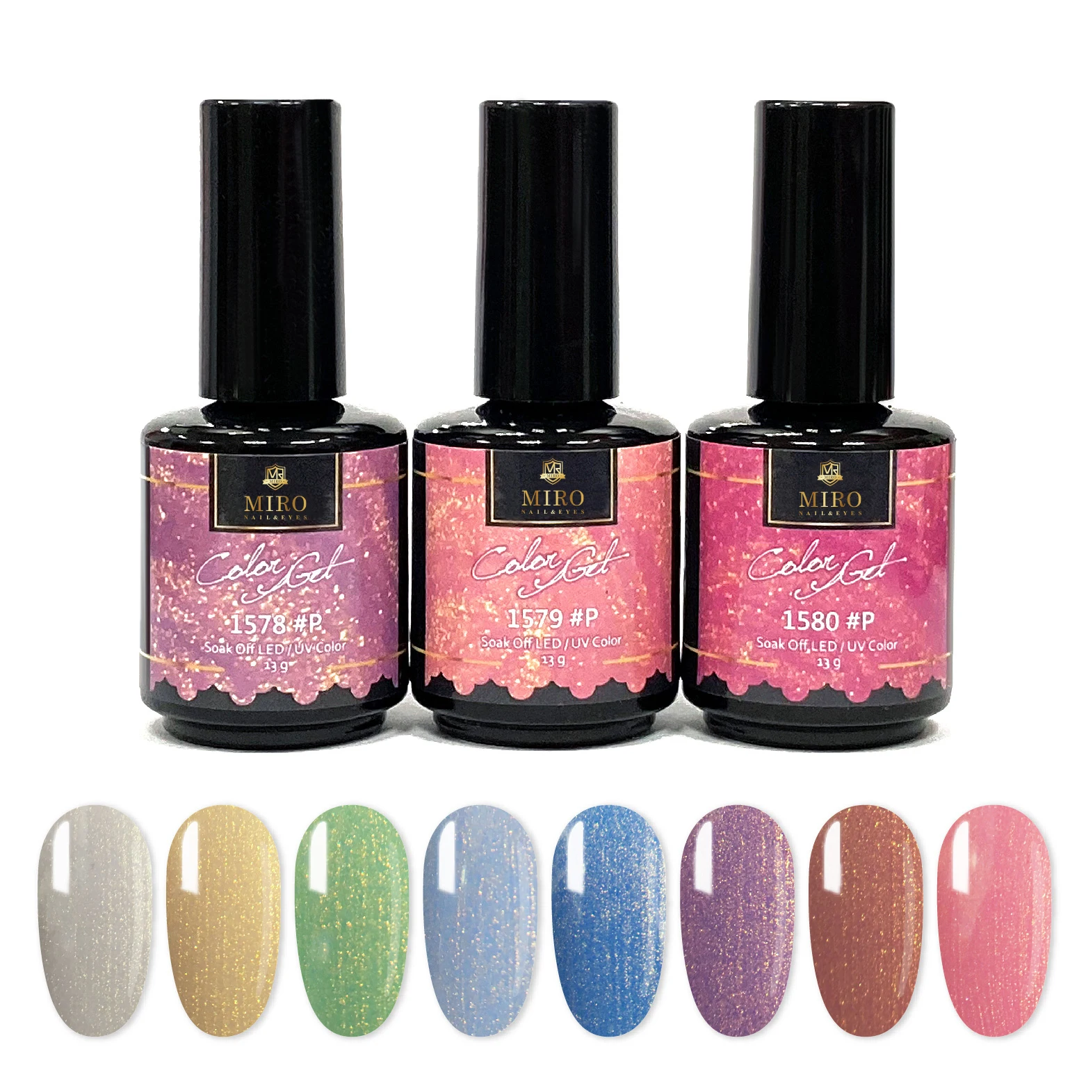 High Quality super shine private label nail kit UV Gel nail polish Nail Glue Gel