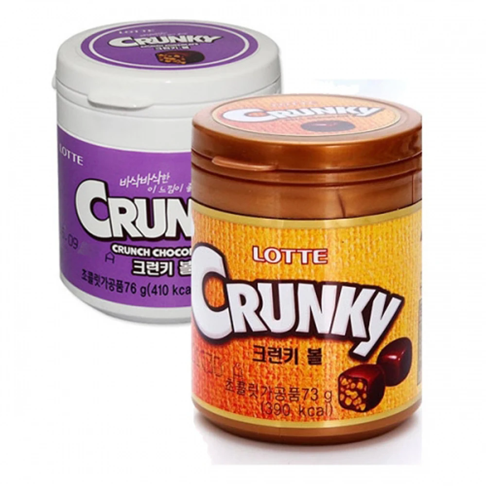 
Lotte Crunky Ball 73gx6x4ea, Korean Chocolate, milk butter delicious sweet black choco ball 