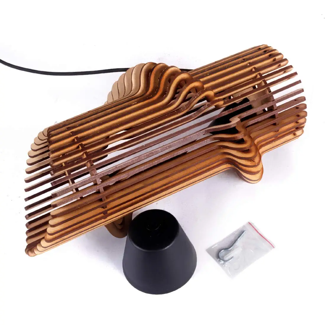 Дизайнерская деревянная потолочная лампа для внутреннего декора дома и ресторанов деревянное ремесло