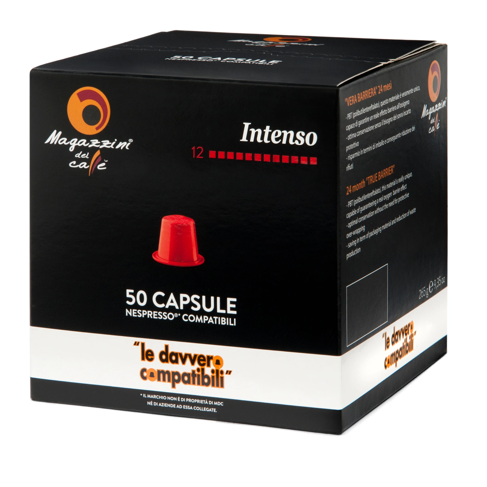 
INTENSO Italian Espresso Nespresso* compatible coffee capsules- 50 cps box 