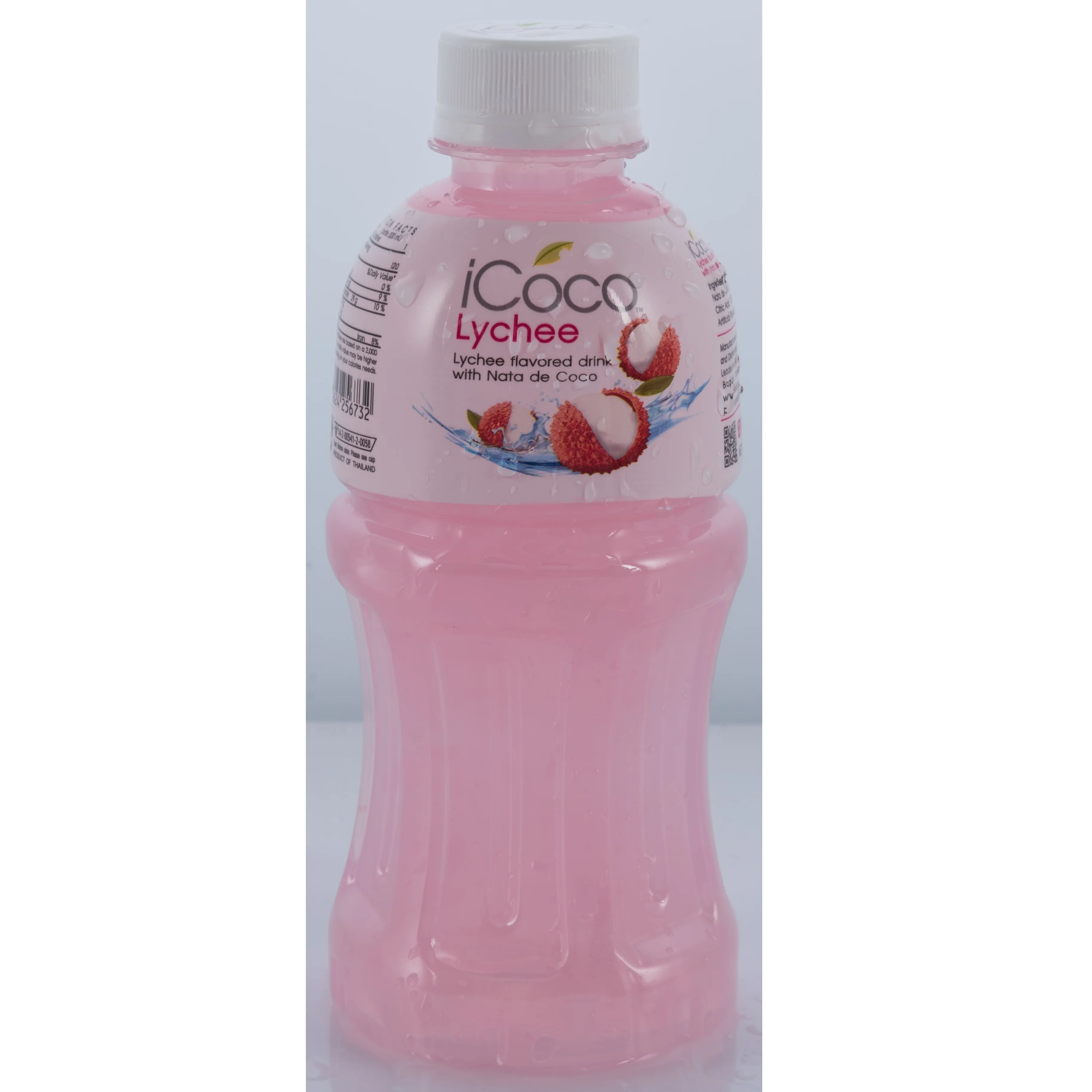 0.32L Beverage GMP Certificated 25% Fruit Juice With Nata De Coco Lychee Flavor iCoco Brand Export From Thailand