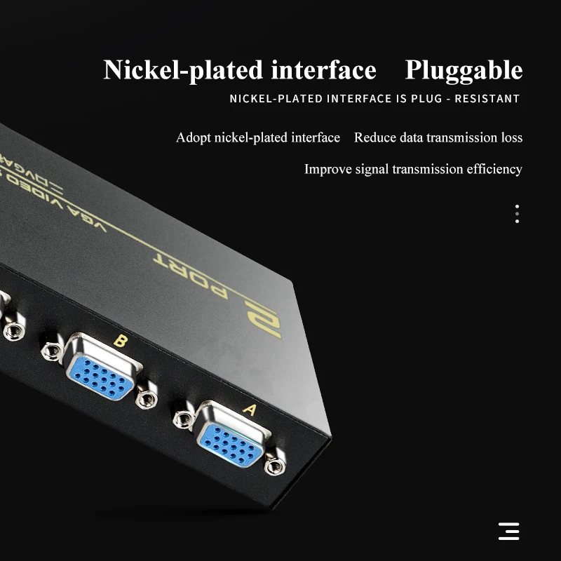 Заводская цена 2048*1536 60 Гц VGA сплиттер 1 в 2 Выход коммутатор