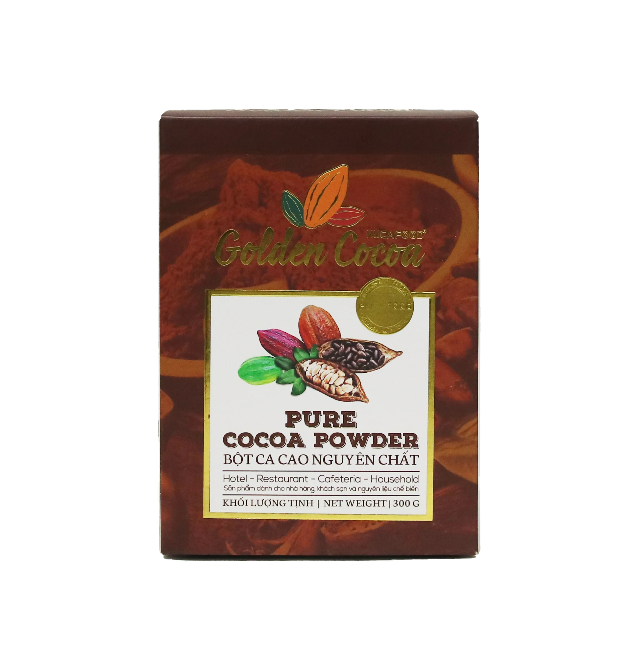 OEM, ODM, Private label Golden Cacao, Vietnam Pure Cacao Powder, Sugar-free, Wholesale , HUCAFOOD Brand