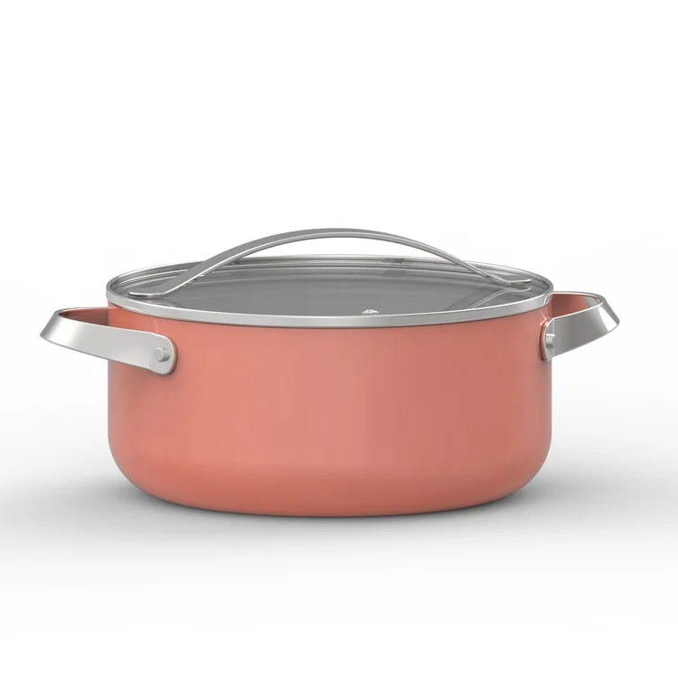 Антипригарные кованые алюминиевые кухонные индукционные керамические антипригарные кастрюли и сковородки набор антипригарной посуды