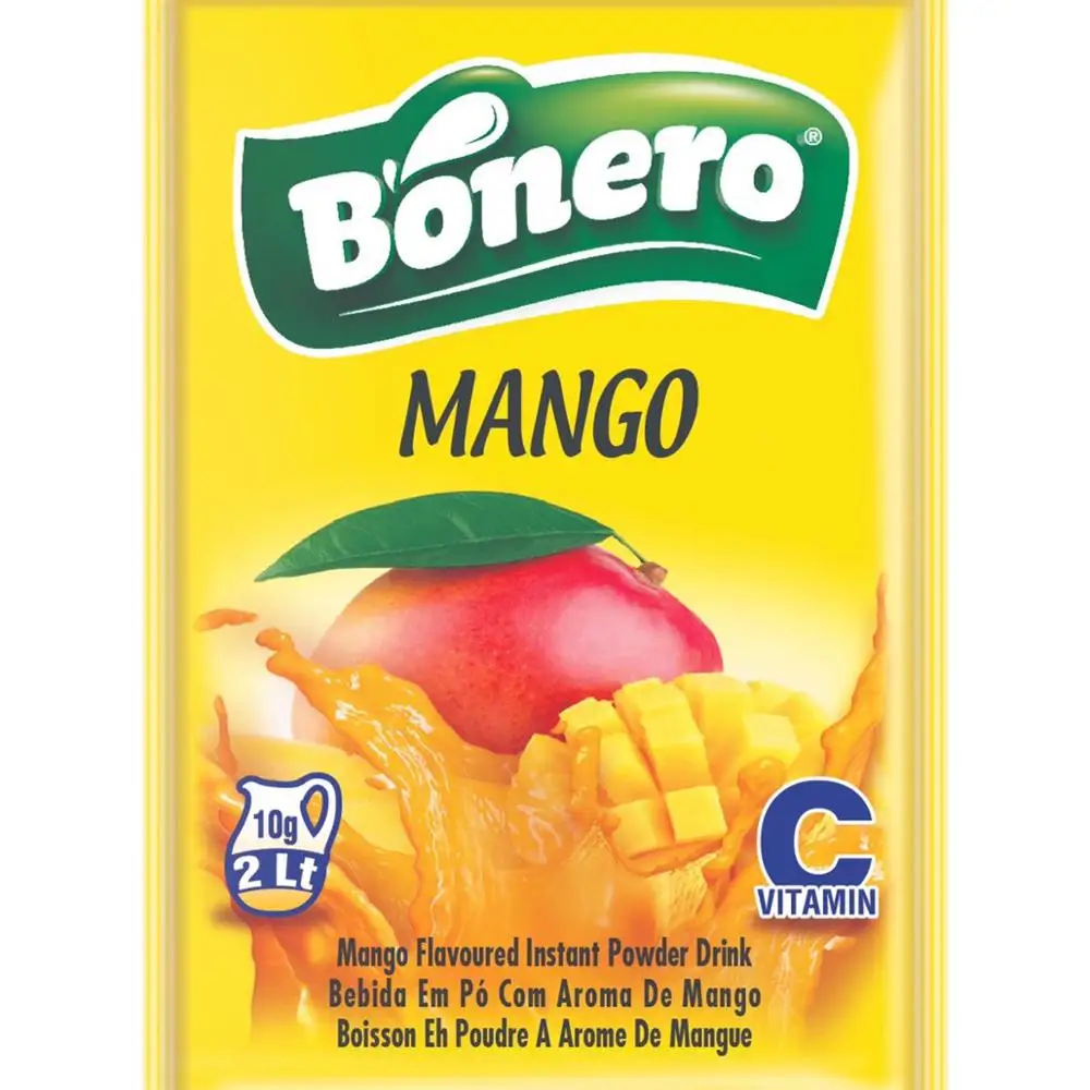 Mango instant fruit flavoured bonero drink powder sachets with vitamin c manufacturer from turkey