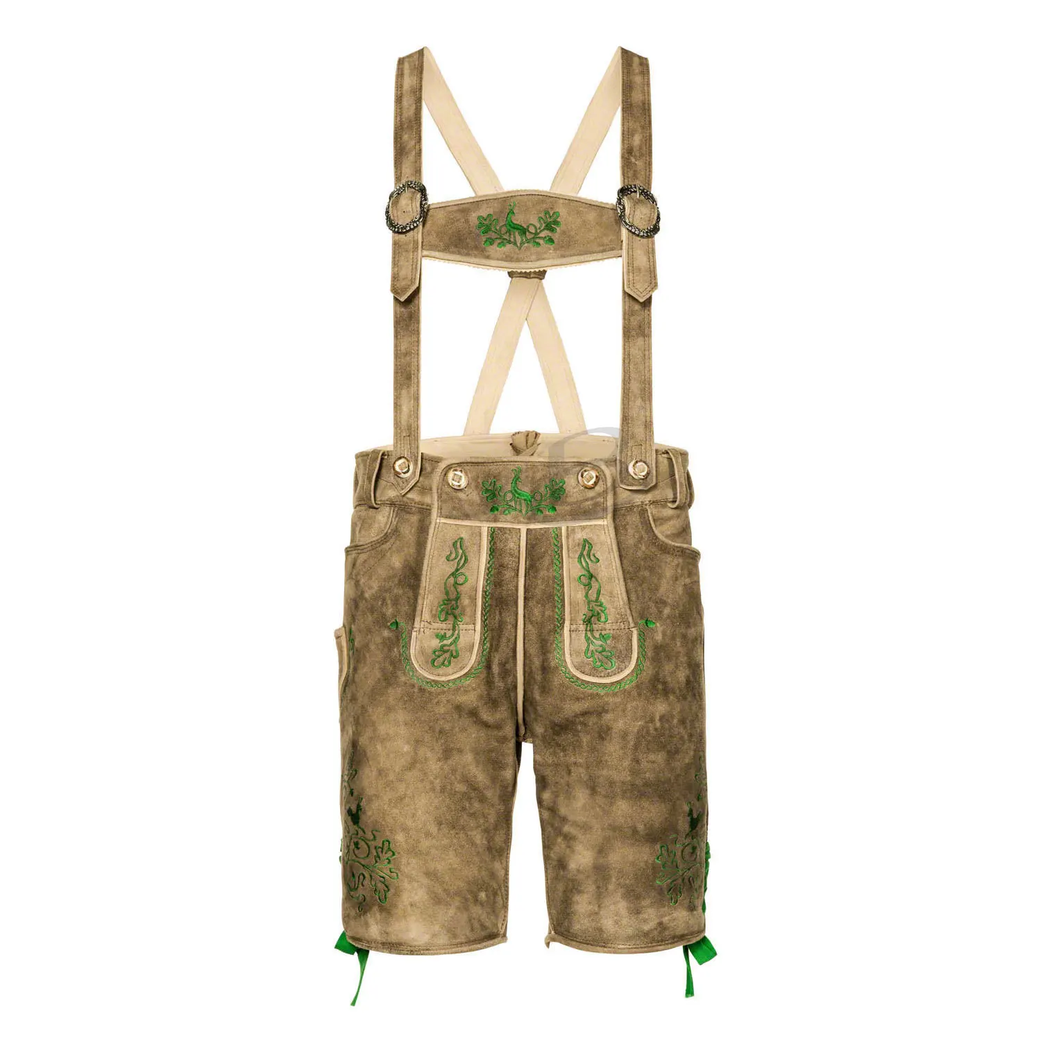 Top Quality Lederhosen For Men Oktoberfest Lederhosen Split Cow Leather For Bavarian Festival (bavarian lederhosen)