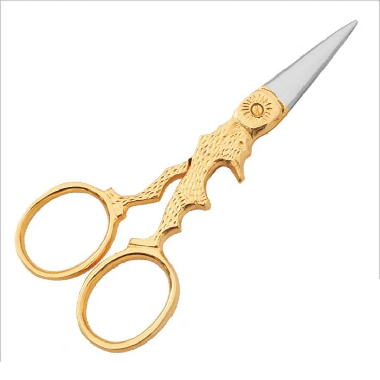 
Fancy Embroidery Scissors Half Gold Bird Shape Crane Scissors Thread Cutting Scissors 