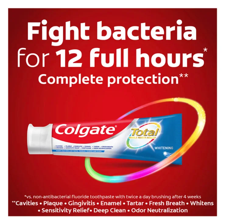 Total Whitening Toothpaste Gel (Pack of 5)