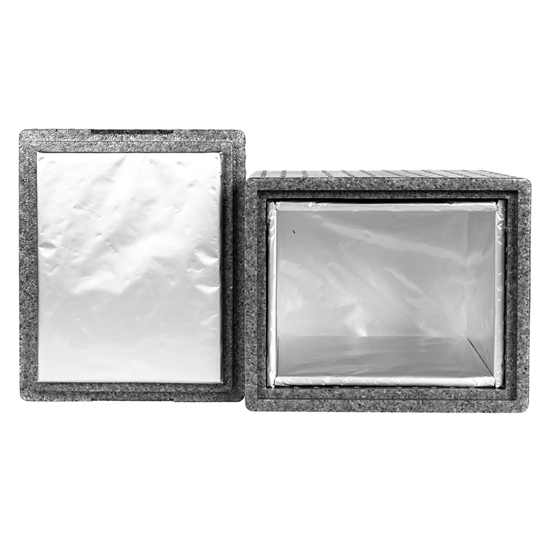 custom size eco foldable containers shipping food delivery thermal EPP foam insulated cooler box