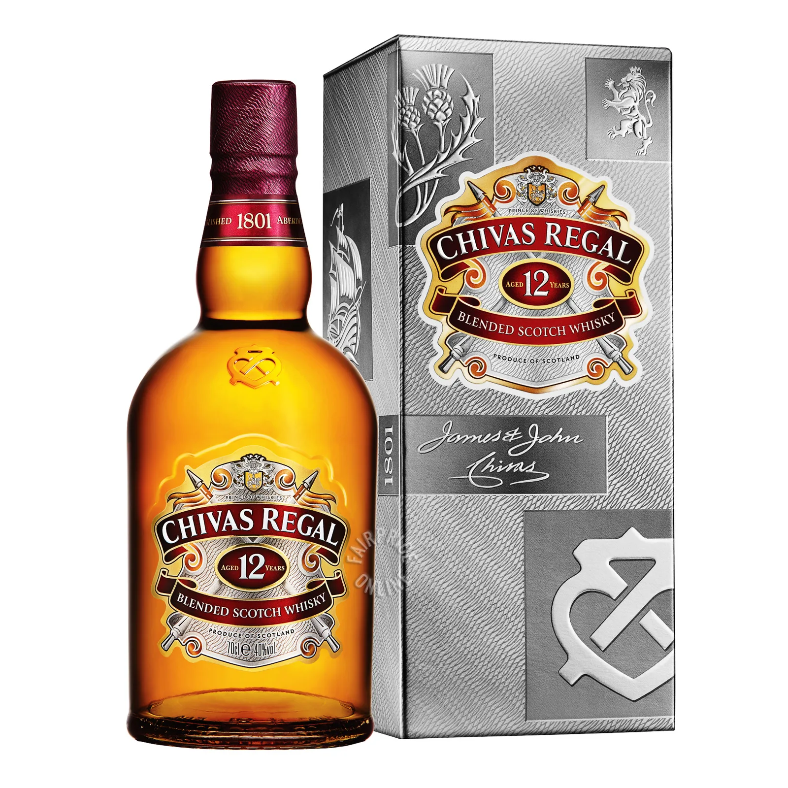 Hazelnut Honey Ripe Pear and Vanilla Taste 40% Alcohol Single Malt Scotland Whisky Bottle