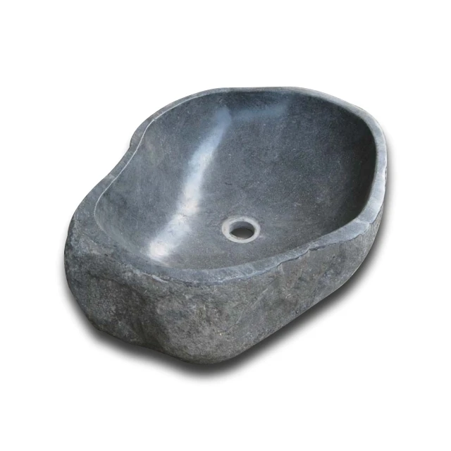 New Natural Stone Sink Bali River Stone Sink - Traditional Design - Kitchen Vessel Sink