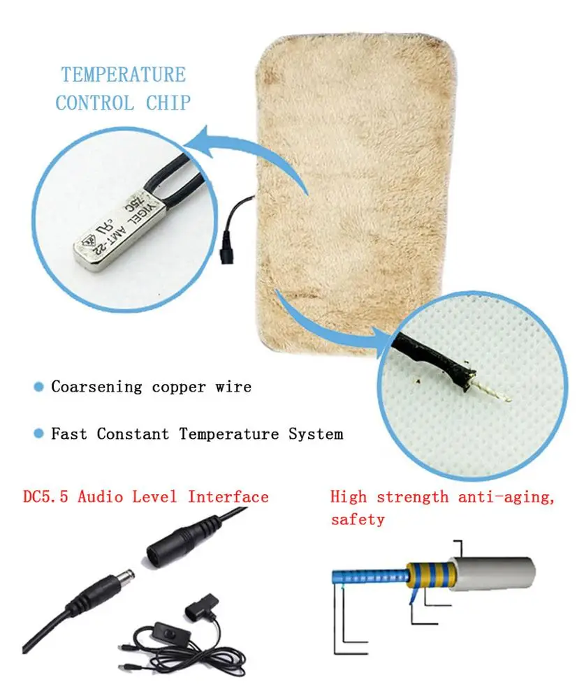 Motorcycle heating handle  cover  electric bicycle four-speed thermostat heating windshield cover 12V/48V/60V/72V