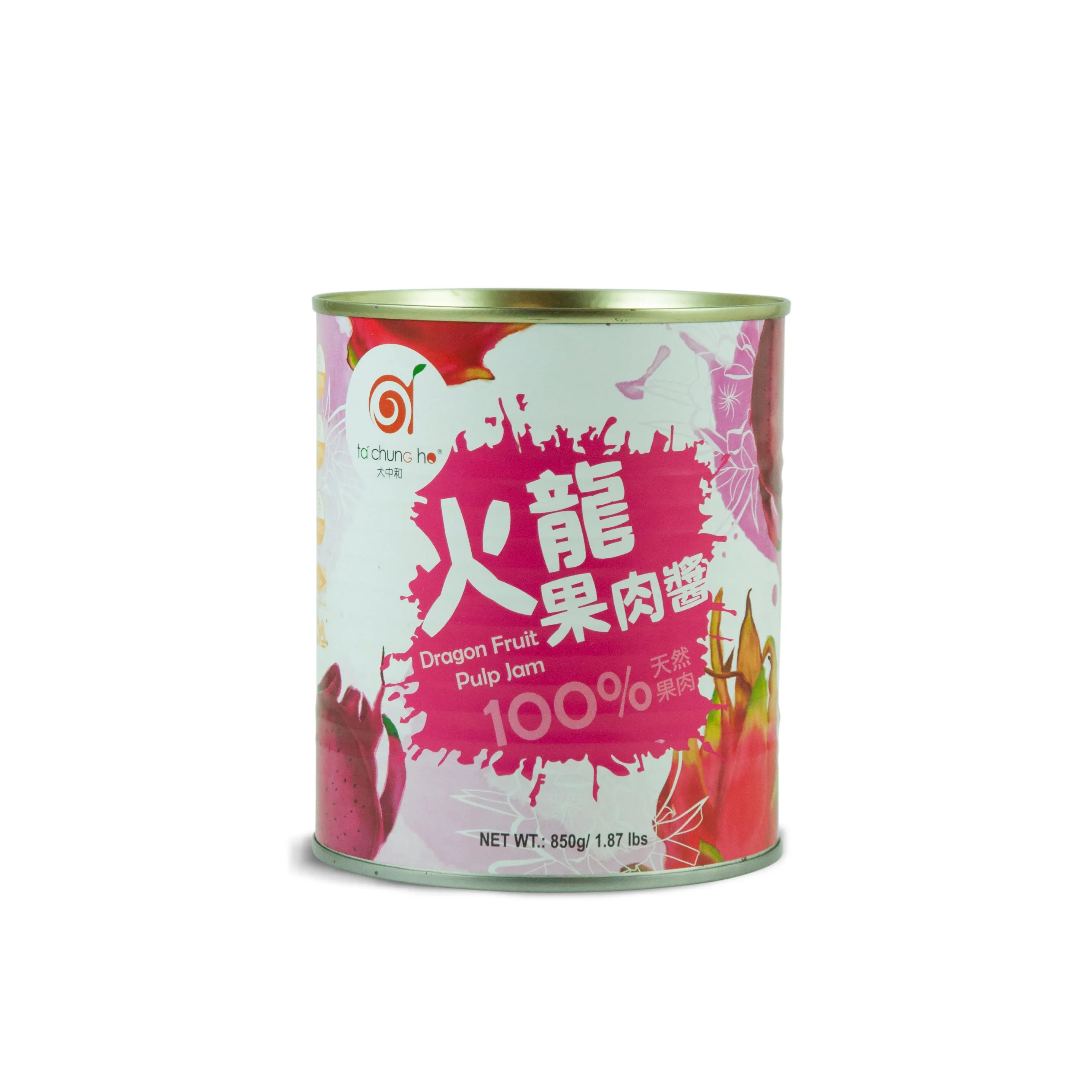 
Hot sale Fresh sweet 850g Dragon Fruit Pulp Jamfor bubble tea 