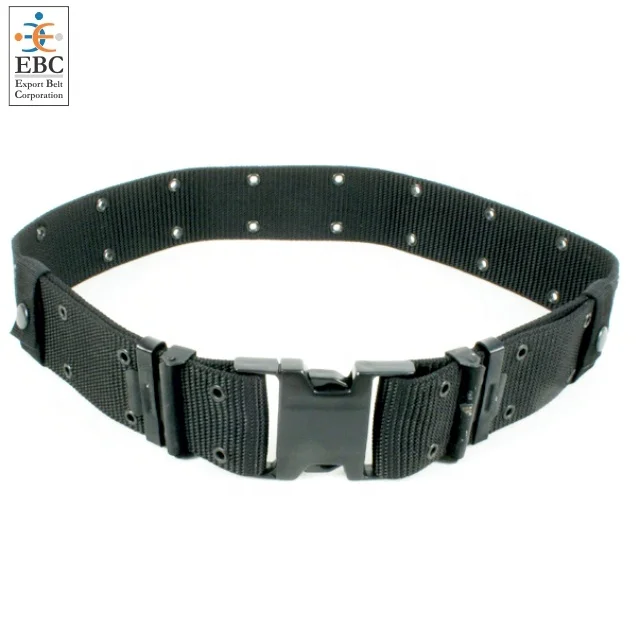 OEM Waist Belt High Tenacity Tactical Nylon Belt with Plastic Clip Buckle Adjustable Duty Parade Ceremonial Belt Custom