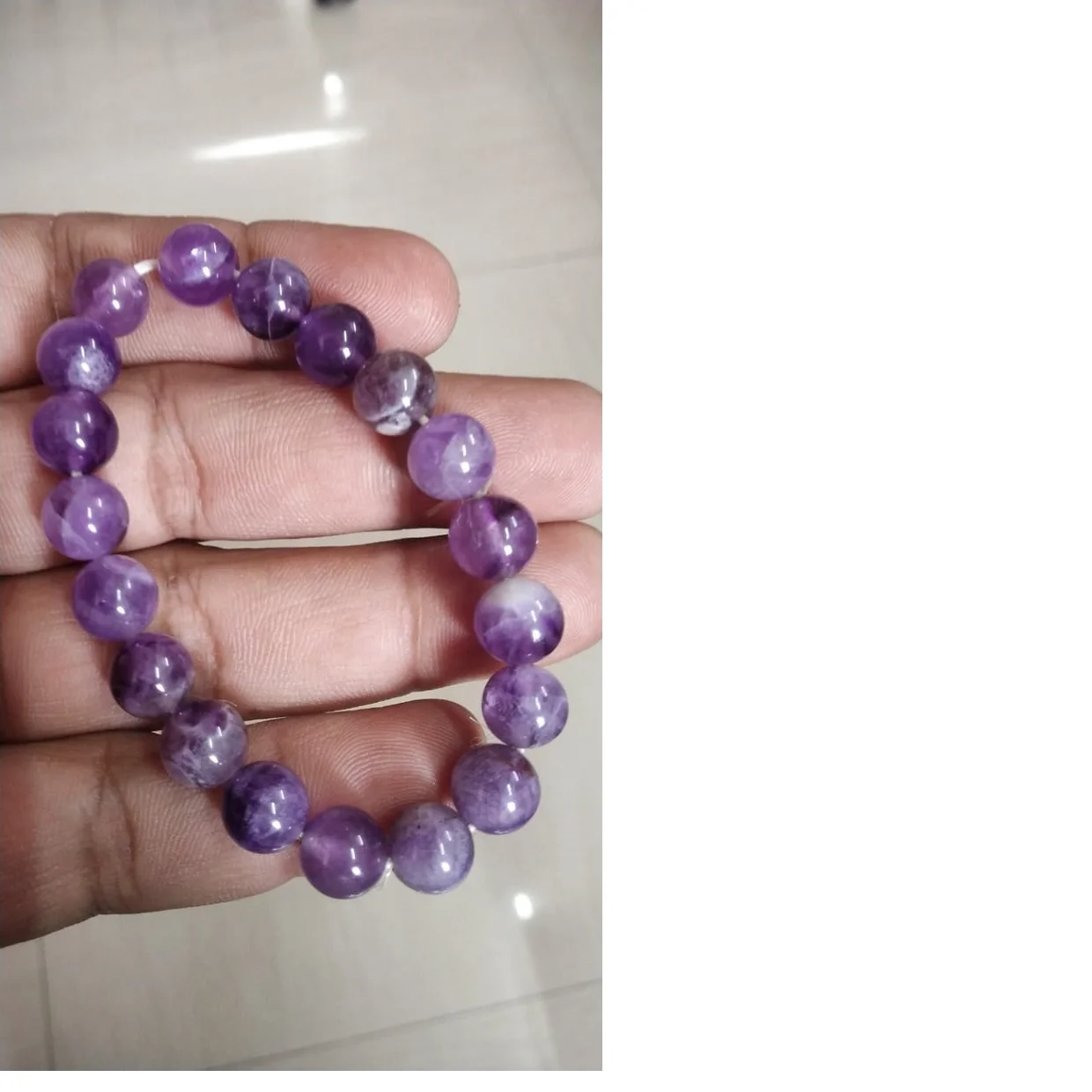 Amethyst Bead Bracelets Made  with 10 mm Size Amethyst Beads Ideal for Jewelry and Bead Stores