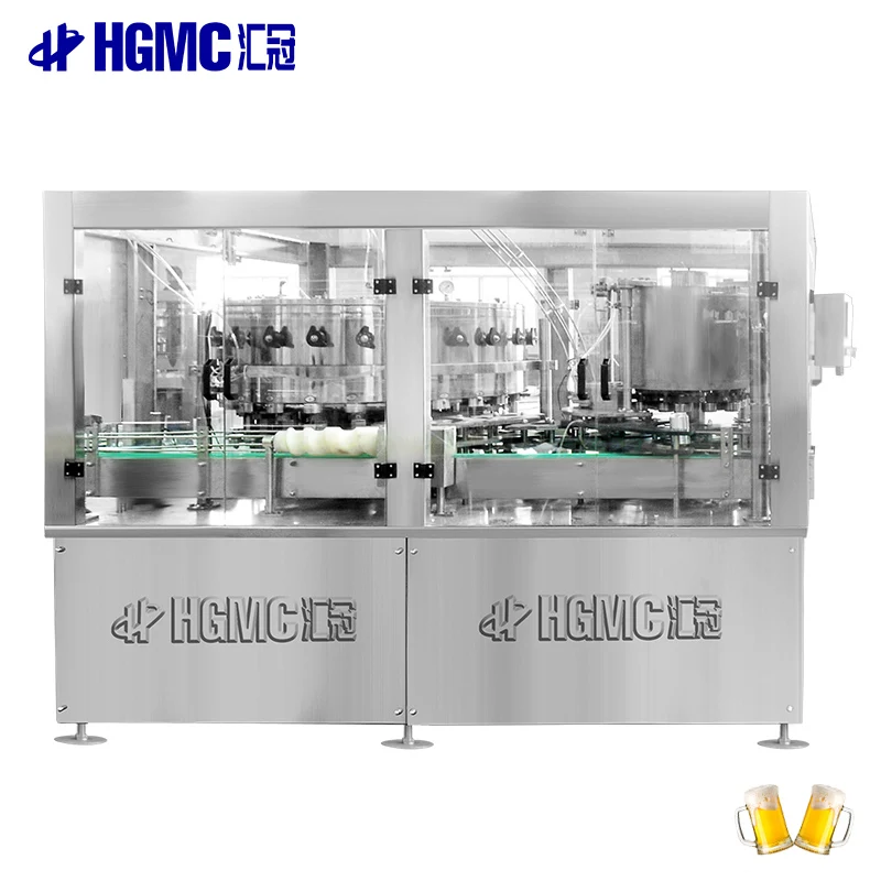 Full Automatic Beer Juice Cola Soda Water Aluminum Can Filling Sealing Machine