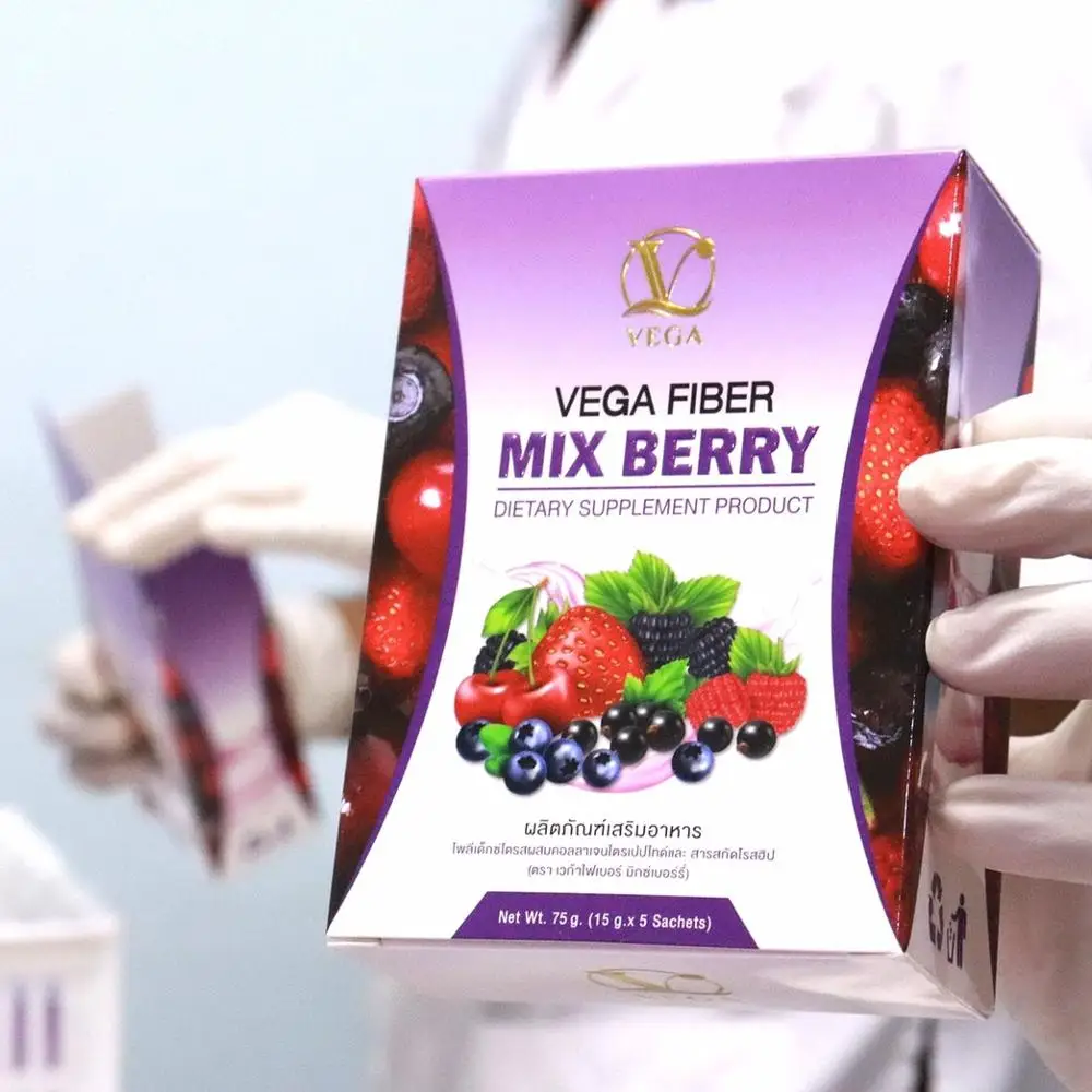  Пищевые добавки VEGA Fiber Mix Berry похудение коллаген здоровый порошок