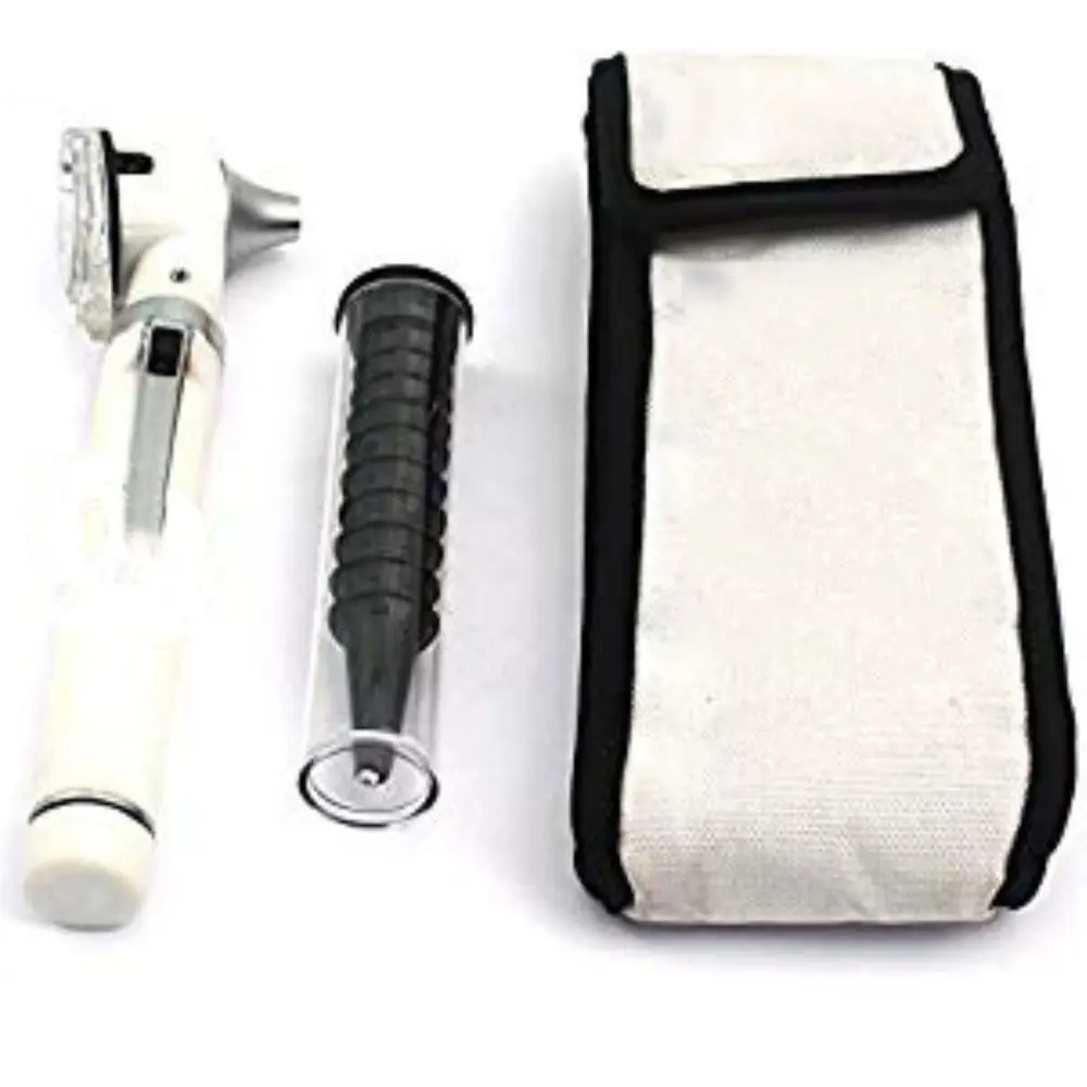 OTOSCOPE MINI FIBER OPTIC WHITE COLOR POCKET MEDICAL ENT DIAGNOSTIC OTOLOGIST SURGICAL MEDICAL DIAGNOSTIC INSTRUMENT      MGI-16