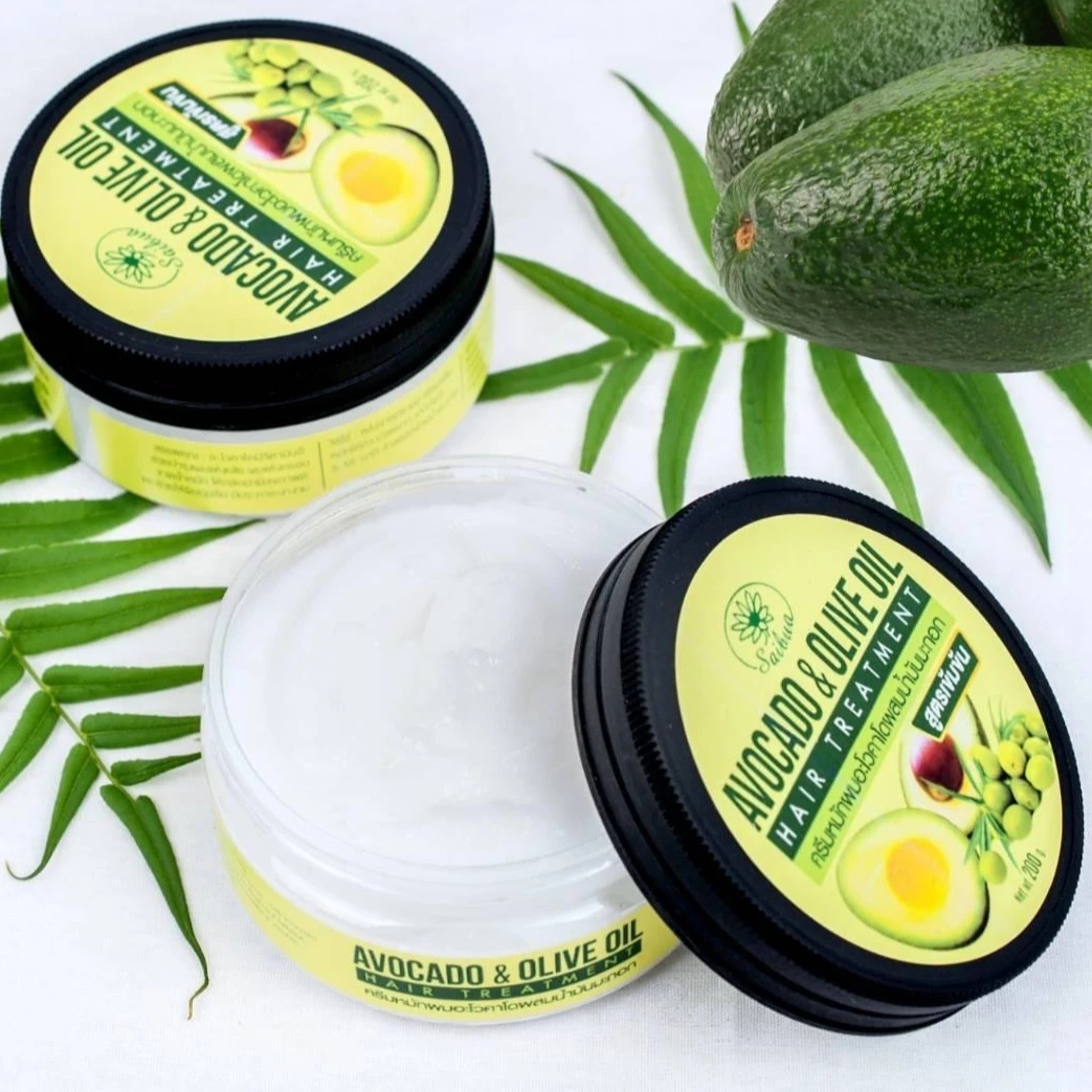 Wholesale OEM Premium Natural Avocado and Olive Oil Hair Treatment Low MOQ Hair treatment Thailand