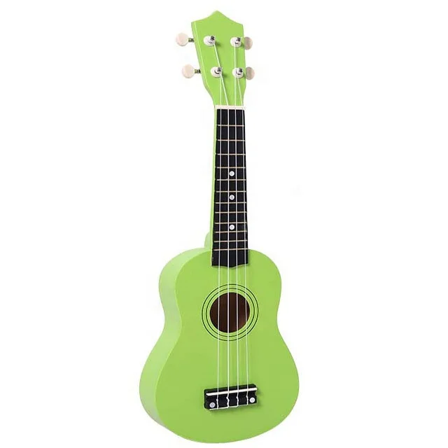 Best kids gift Ukulele 4 string Bundle - 21-Inch Basswood apple green