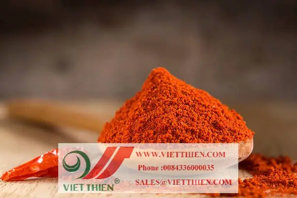 Chili powder is produced from fresh red ripe chili chili on the modern technology process without preservatives