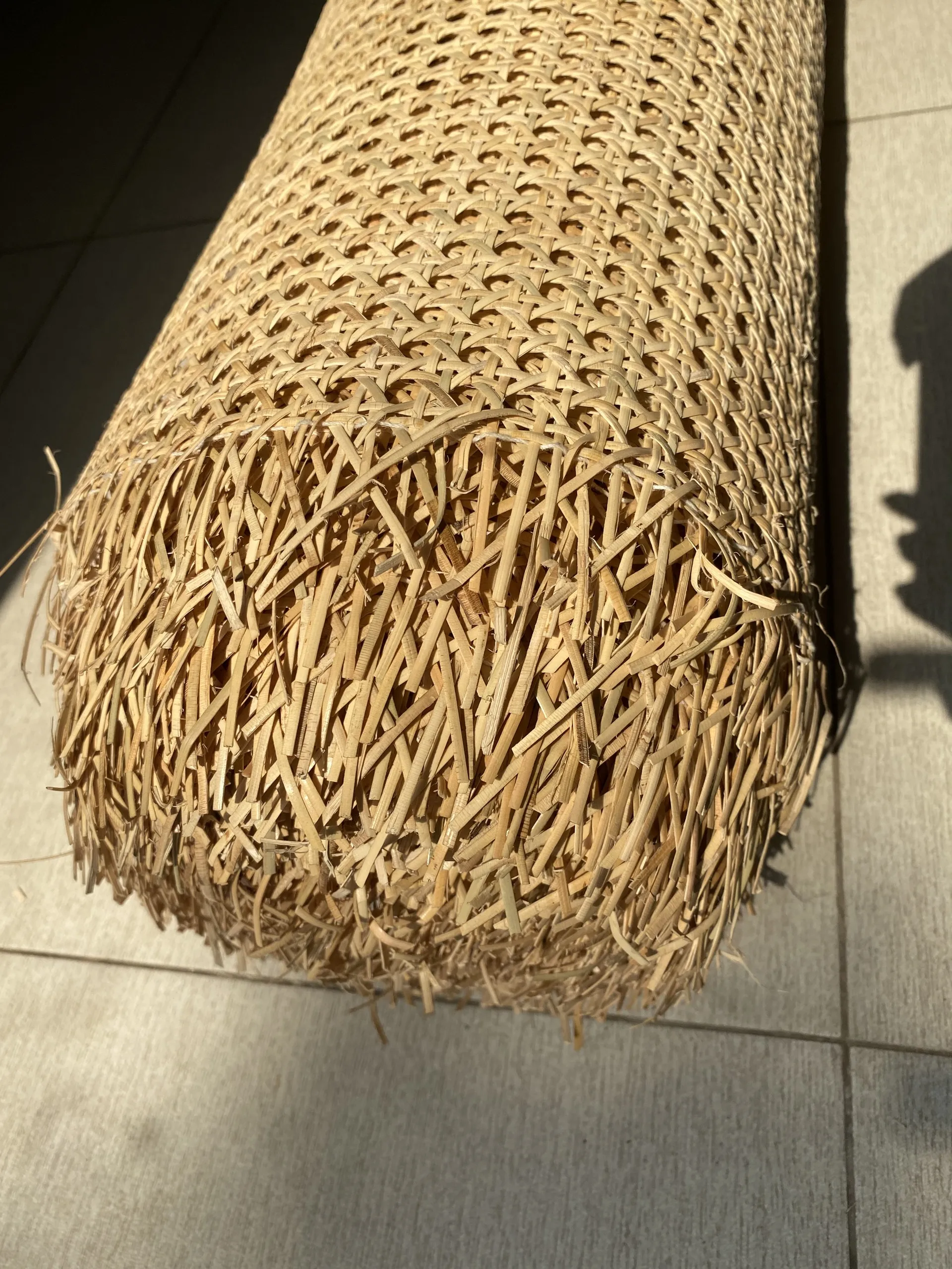 Natural open 1/2 mesh rattan webbing roll for making chairs - Woven Rattan cane webbing for furnitures