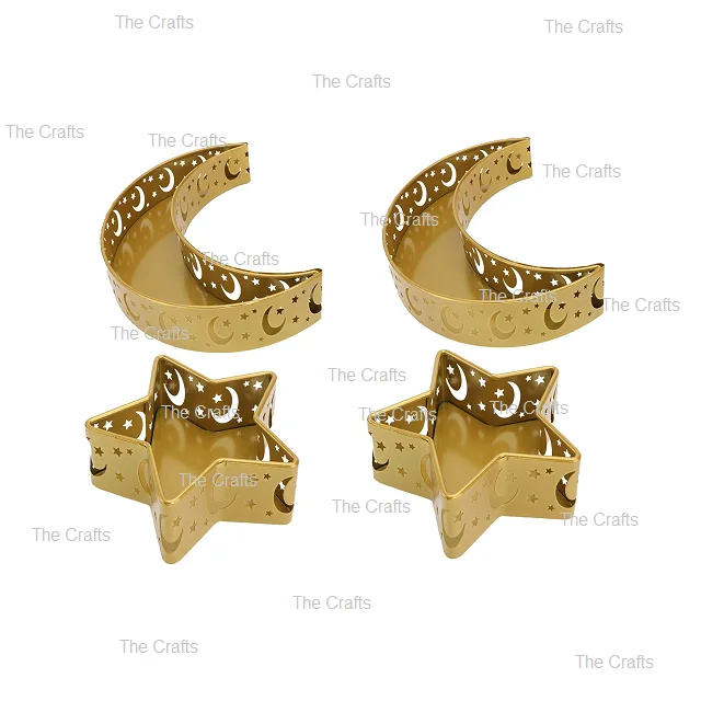 Moon And Star Shape Chocolates Serving Tray For Hotel And Restaurant Dates Sweets Serving Tray In Bulk