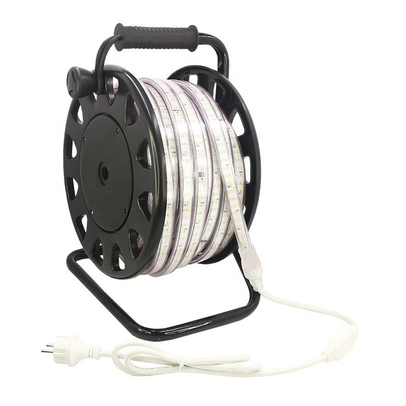 10m/lot 220V Led 2835 SMD Led Strip Rope Light 180leds/m Waterproof LED Strip High Voltage Flexible Led Strip With Plug