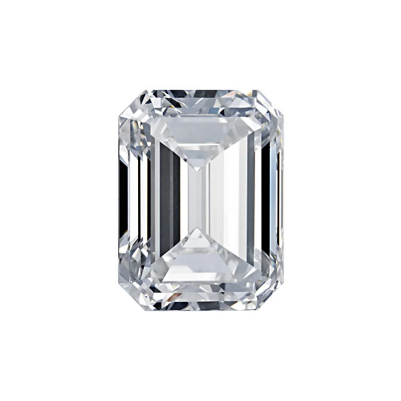 Size 4 x 6mm D Color White Emerald Cut Loose Lab Grown Diamond