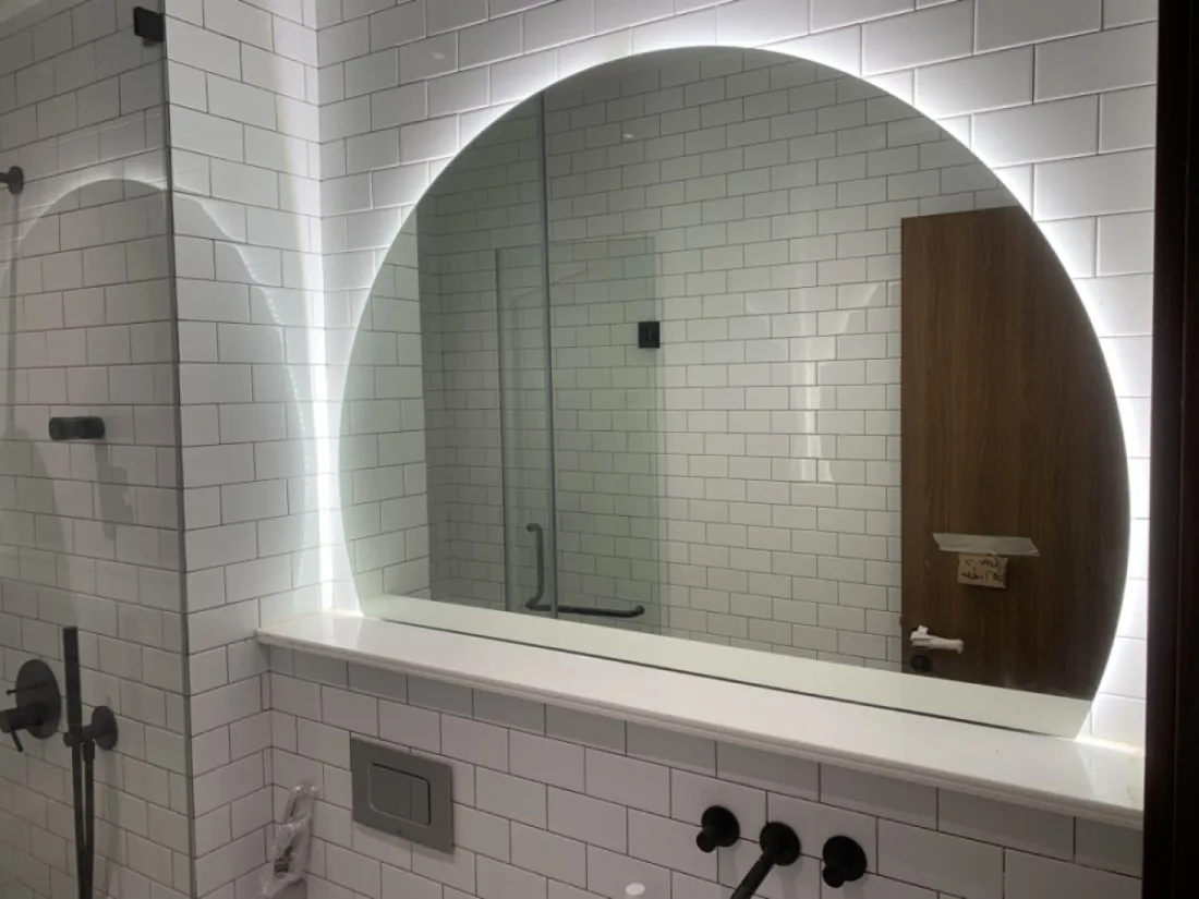 Полукруглая Светодиодная лента, зеркальная декоративная стена, сделано во Вьетнаме