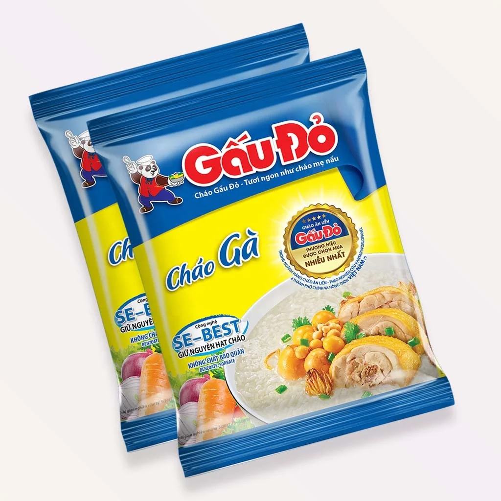SE-BEST Tech Вьетнам красный медведь мгновенная каша с курицей