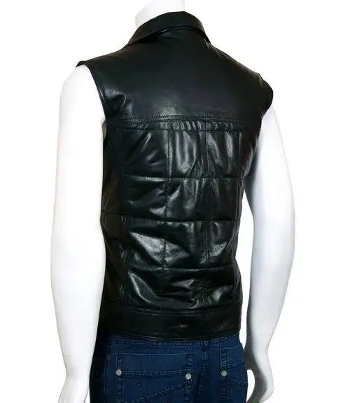 Классический дизайн кожаный жилет для мужчин мужские жилеты и безрукавки индивидуальный продукт