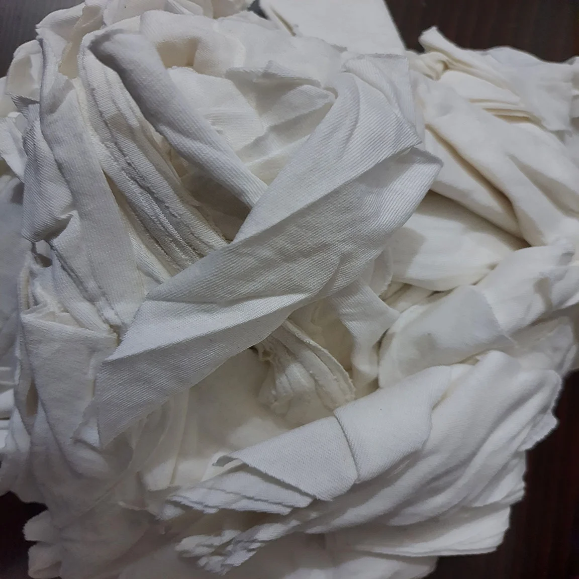 Of White Cotton Knit Fabrics Waste Hosiery fabrics rags Best quality from Bangladesh Recycle Fabric Waste
