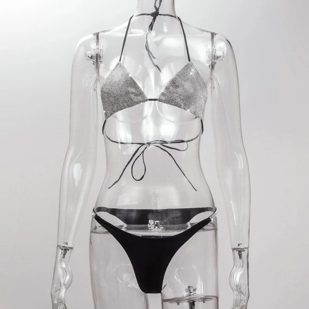 Оптовая продажа 2021 новый стиль эротическое нижнее белье бикини Shinestone сексуальное женское