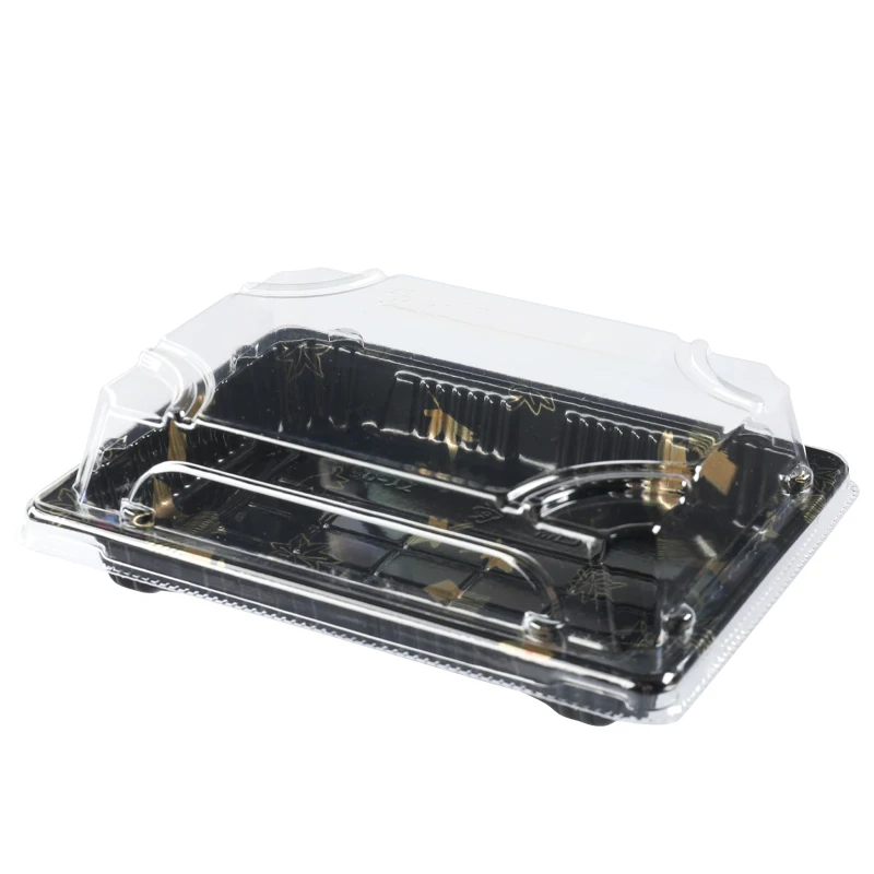 Disposable PS BOPS Plastic Take Away Japanese Sushi Tray Food Sushi Box