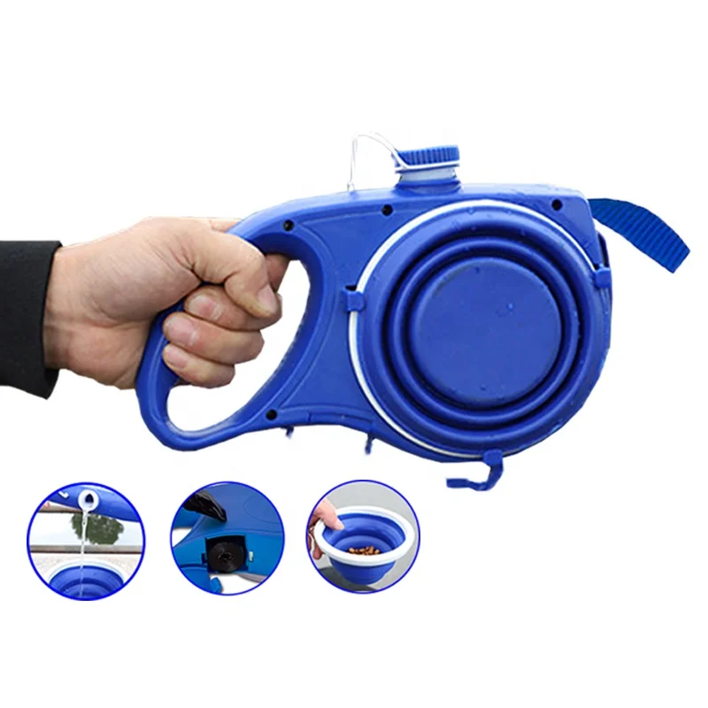 New Arrival Dog Leash with Water Bottle Bowl Pet Accessories