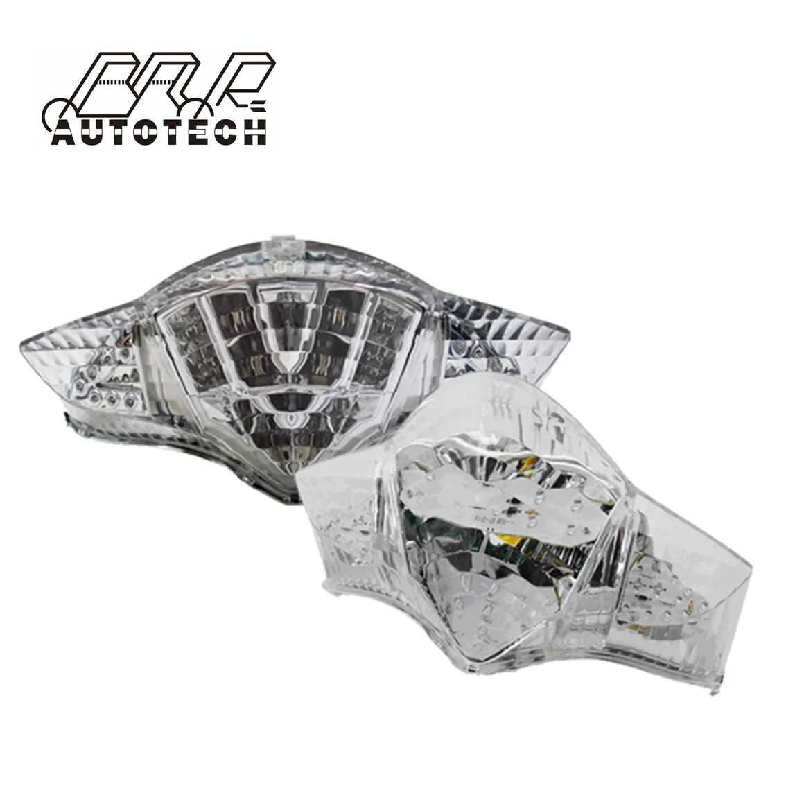 Smoke Motorcycle Led brake Tail Rear Lamp for Honda VFR800 2007-2009