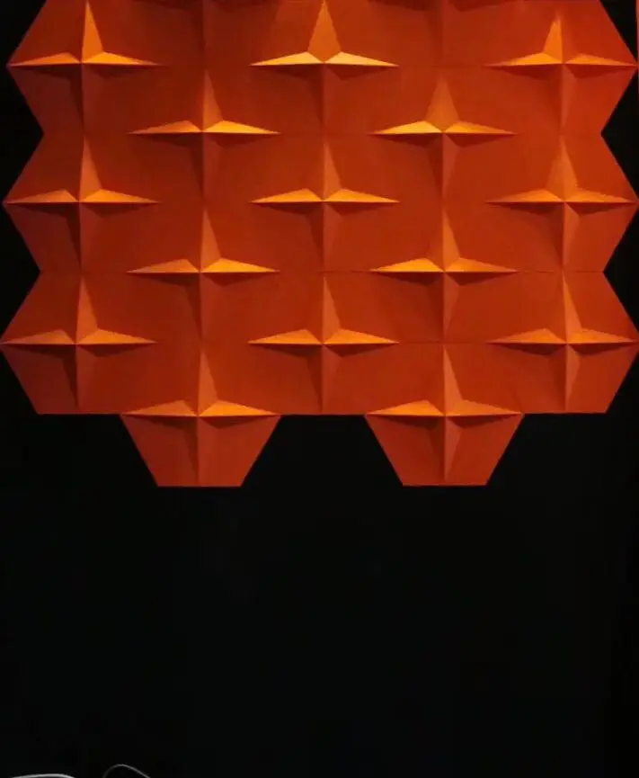  Спокойная панельная акустическая система 3D - модели акустических панелей из полиэстера звукоизоляционные ПЭТ шумостойкие