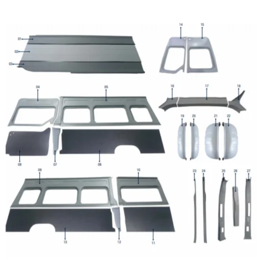 ** MASTER INTERIOR TRIM SET **THE MOST REQUESTED PRODUCT** **ALL SIZES  **for commercial vehicles, campervans, minibuses, vans