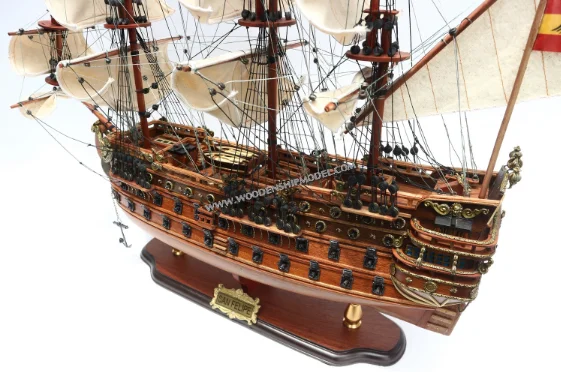 WOODEN SAN FELIPE 60cm MODEL TALL SHIP/ WOODEN TALL SHIP/ CRAFT SHIP MODEL
