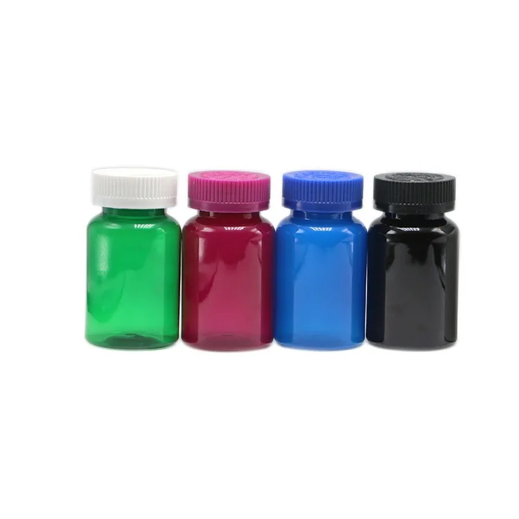 
Европейские складские капсулы, готовые к отправке, упаковка для таблеток, цветная бутылка для таблеток 120 мл, Бостонская круглая бутылка для таблеток для домашних животных 