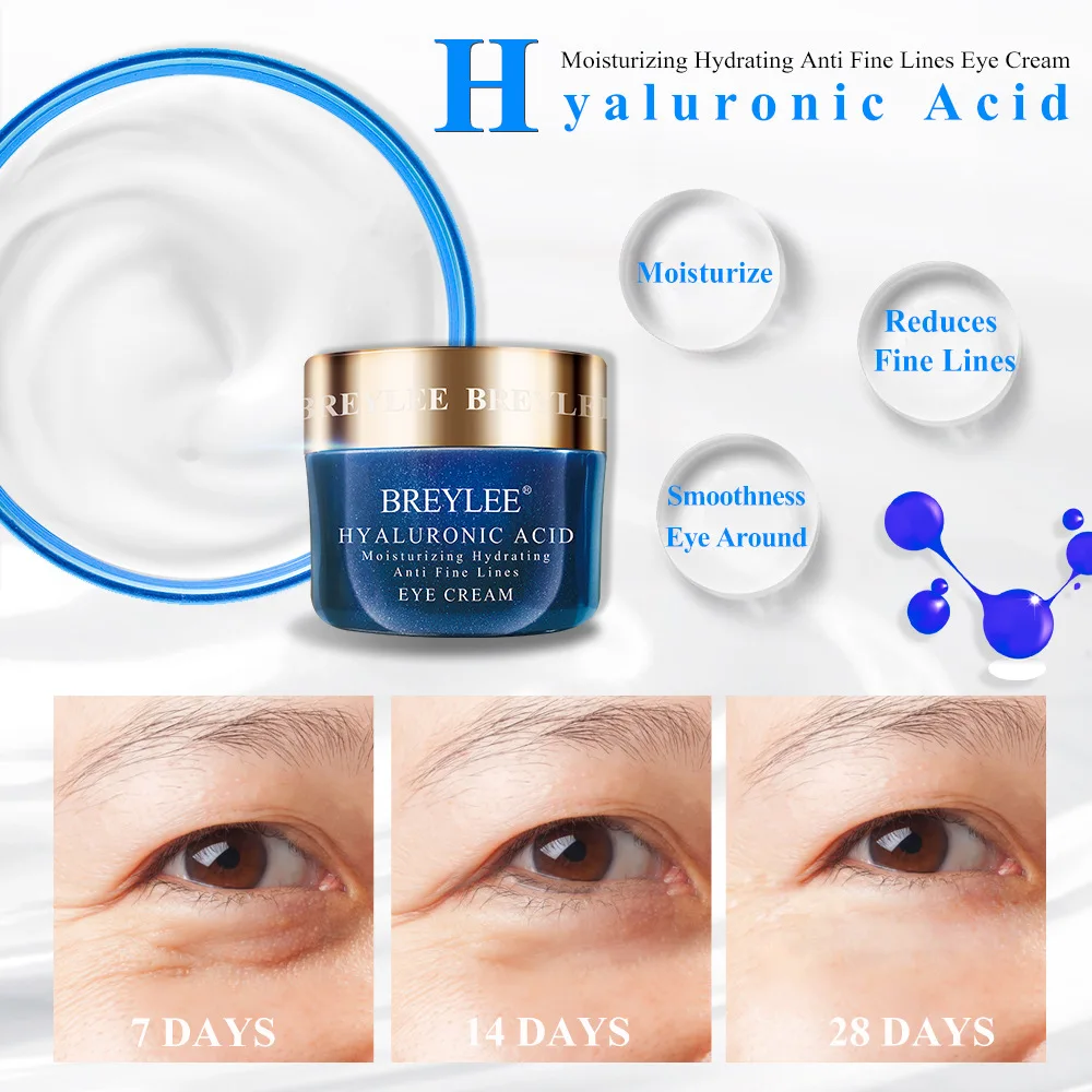 
BREYLEE Eye Perfect Care Anti Aging Anti Wrinkle Hyaluronic Acid Vitamin C Retinol Eye Cream 