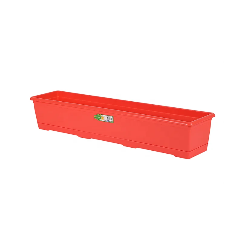 Plastic Goreme Balcony Flowerpot 11,5 Lt. No 4 Amazon Hot Selling  Rectangular Railing Window Sill Flower Pot