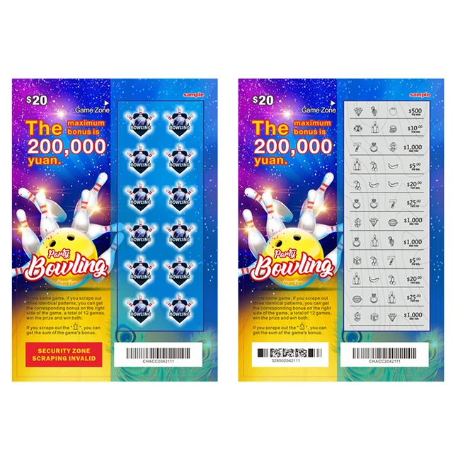 Custom Scratch off Lottery Tickets Ball Game Printing