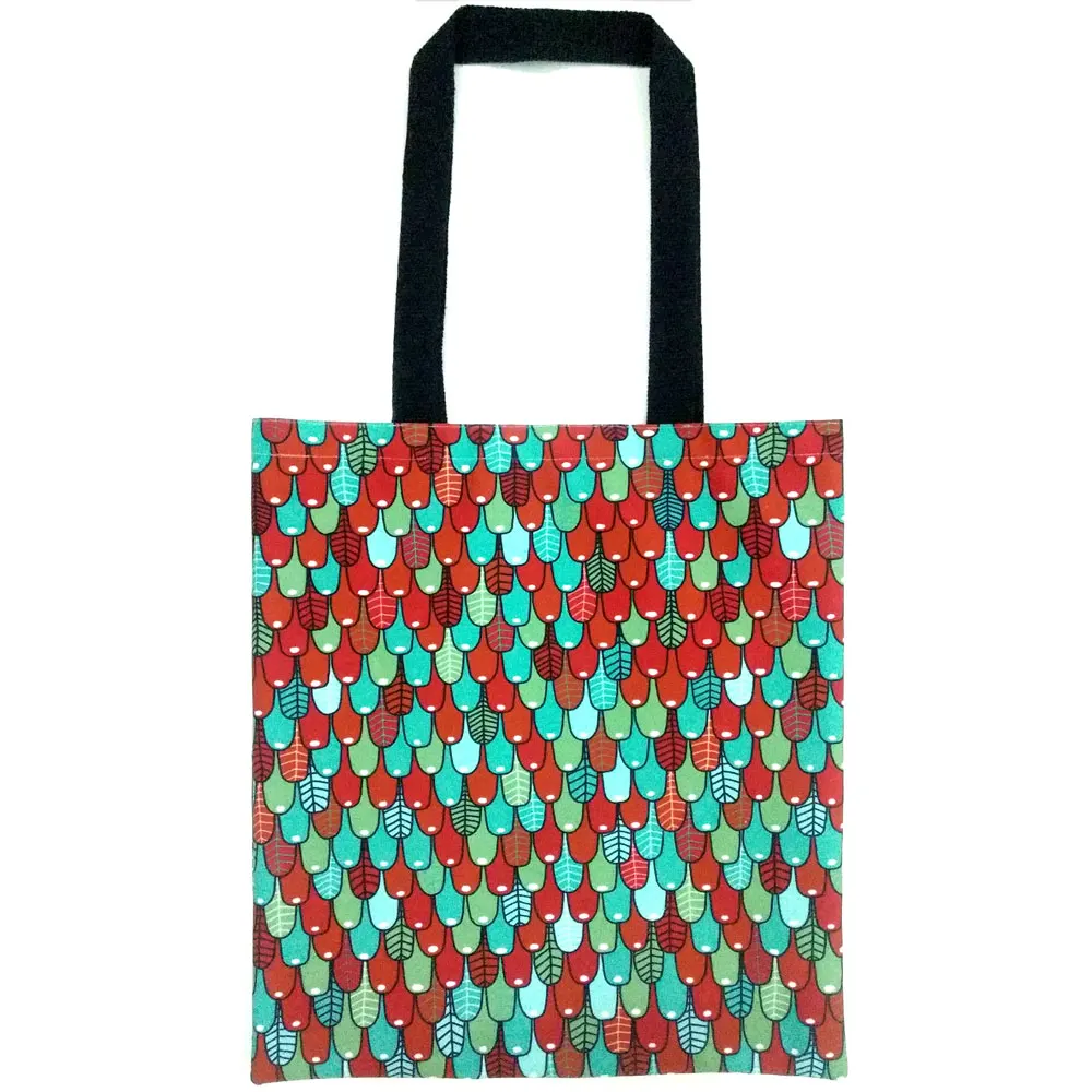 Tote Bags Customize Canvas Promotion Fully Printed Fashion Bag Web Handles Digitally Printed all over Canvas Beach Bag Carry Bag