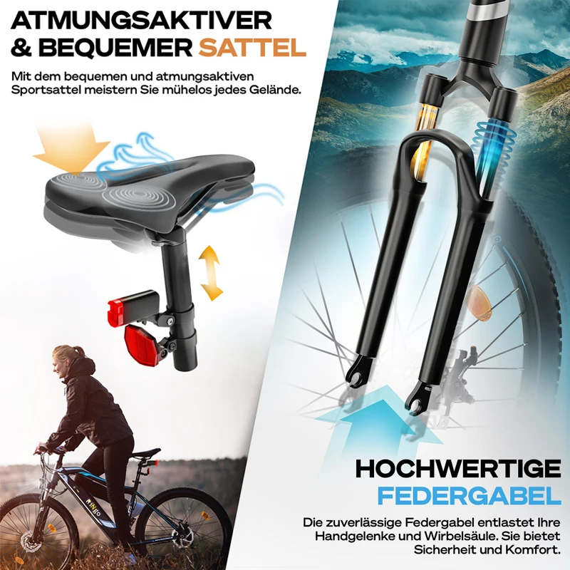 27,5 дюймов MTB Горный электро велосипедов E-PAS для мужчин 150 км пройденное расстояние в милях citysscape Велосипедов shimano 21 скорость шестерни Пляжный круизер, фара для электровелосипеда