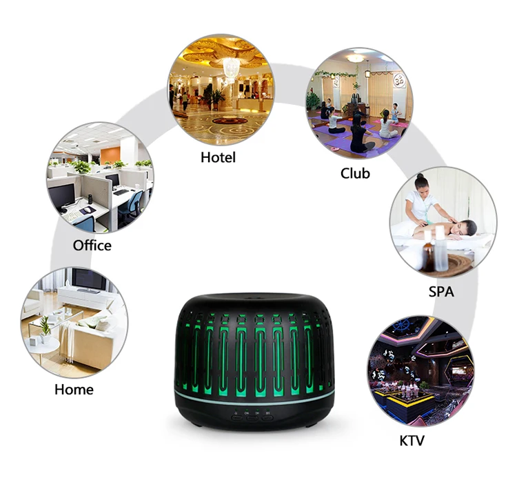 Black White Humidifier fragrance Diffuser Ultrasonic air humidification essential oil diffuser Manufacturer