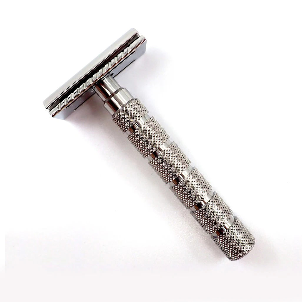 No disposable No Electric Safety Razor All Custom Colours Barber Shop Salon Double Edge Safety Razor for Sale
