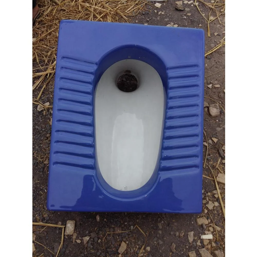 New blue double product wc regular porcelain squatting wc pan squatting pan Bathroom ceramic sanitary wares products