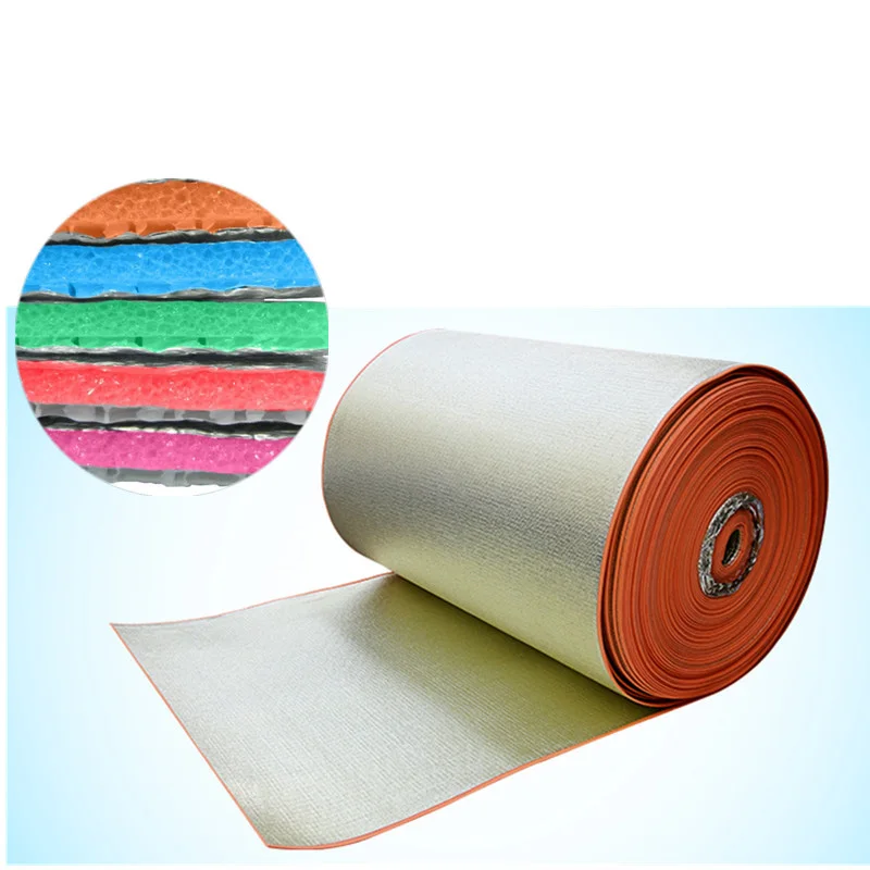 Flexible Elastomeric Flame Retardant Closed Cell Polyethylene XPE Foam Adhesive Al Aluminum Foil insulation Heat Reflrction